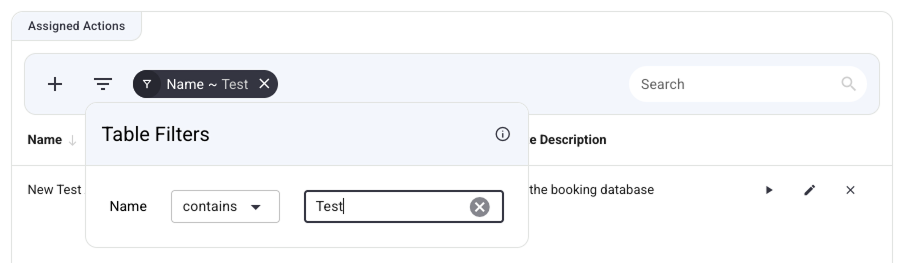 Persistent Table Filter