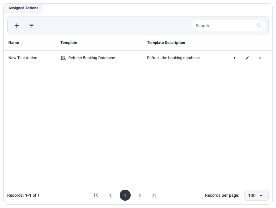 Assigned Actions Widget