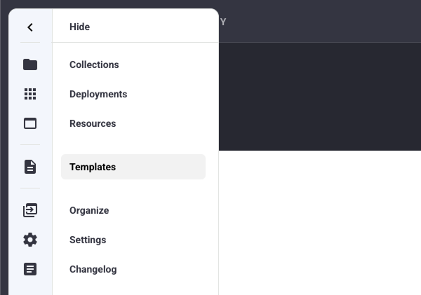 Templates View