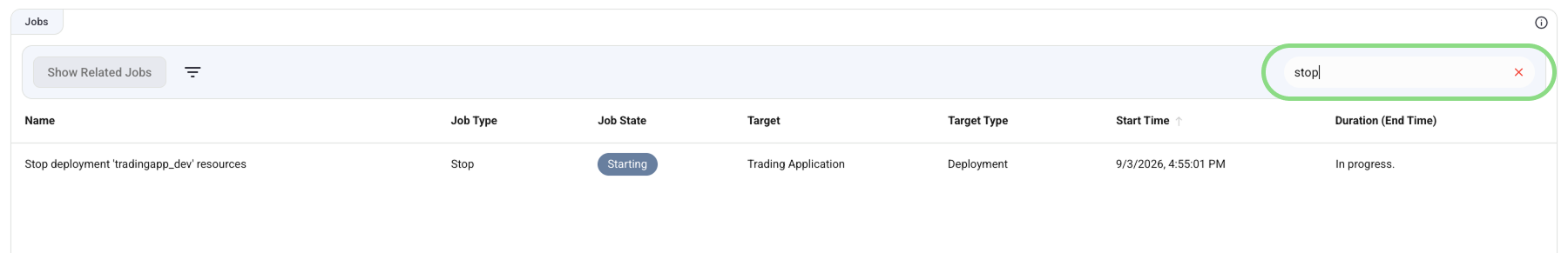Jobs Search Input