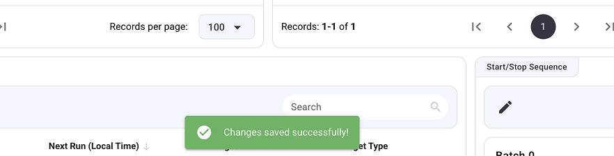 Success Notification