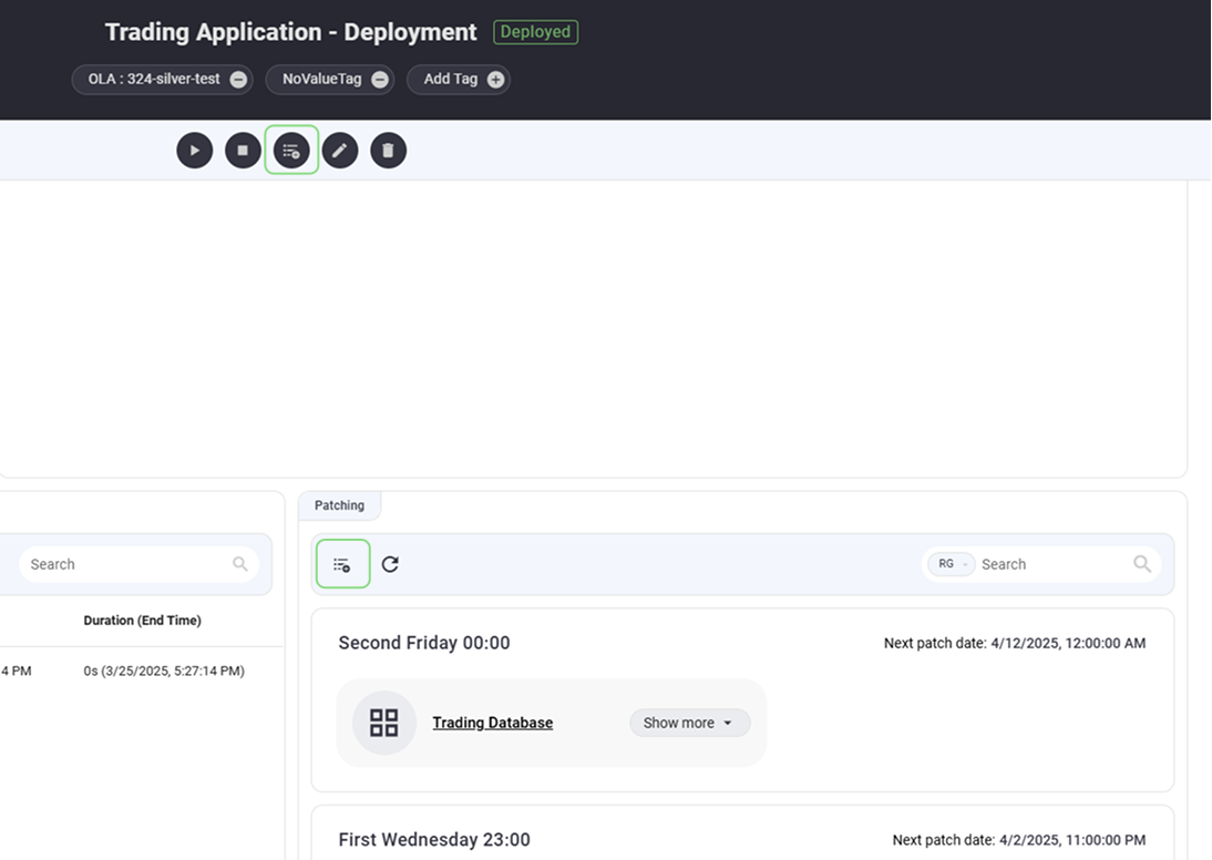 Assign Patch Schedule btn