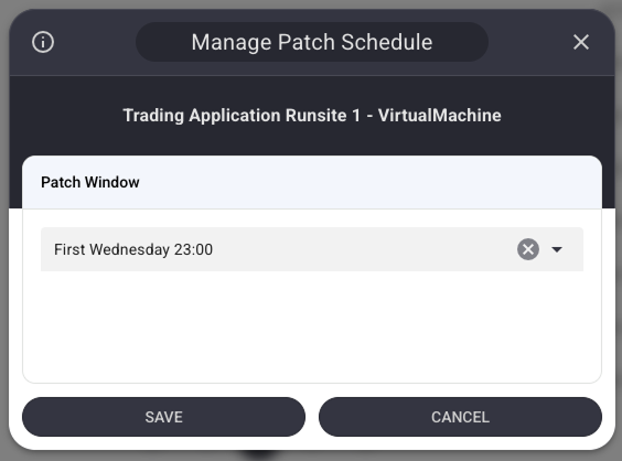Assign Resource Patch Schedule